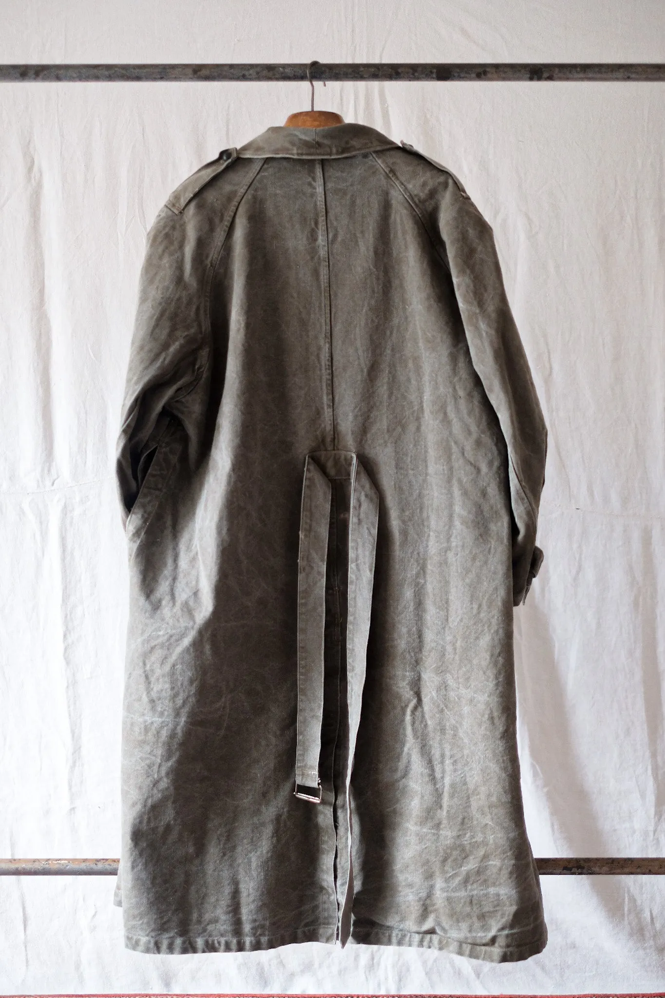 【~50's】French Army M35 Motorcycle Coat "Cotton Linen Type"