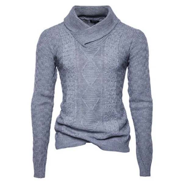 Fall Winter Jacquard Knitted Warm Casual Sweater