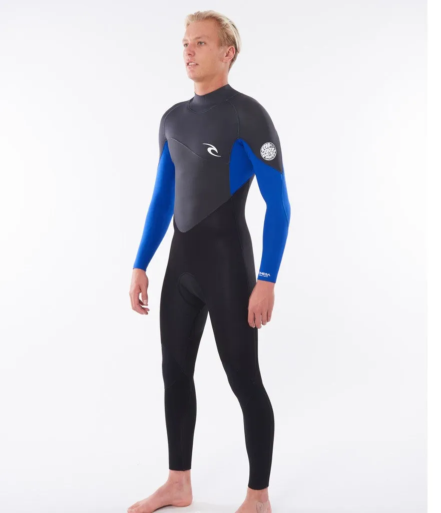 MEN'S OMEGA 53GB BACK ZIP WINTER WETSUIT - BLUE